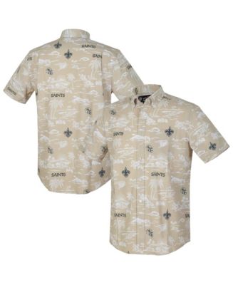 Reyn Spooner Men's Gold New Orleans Saints Kekai Performance