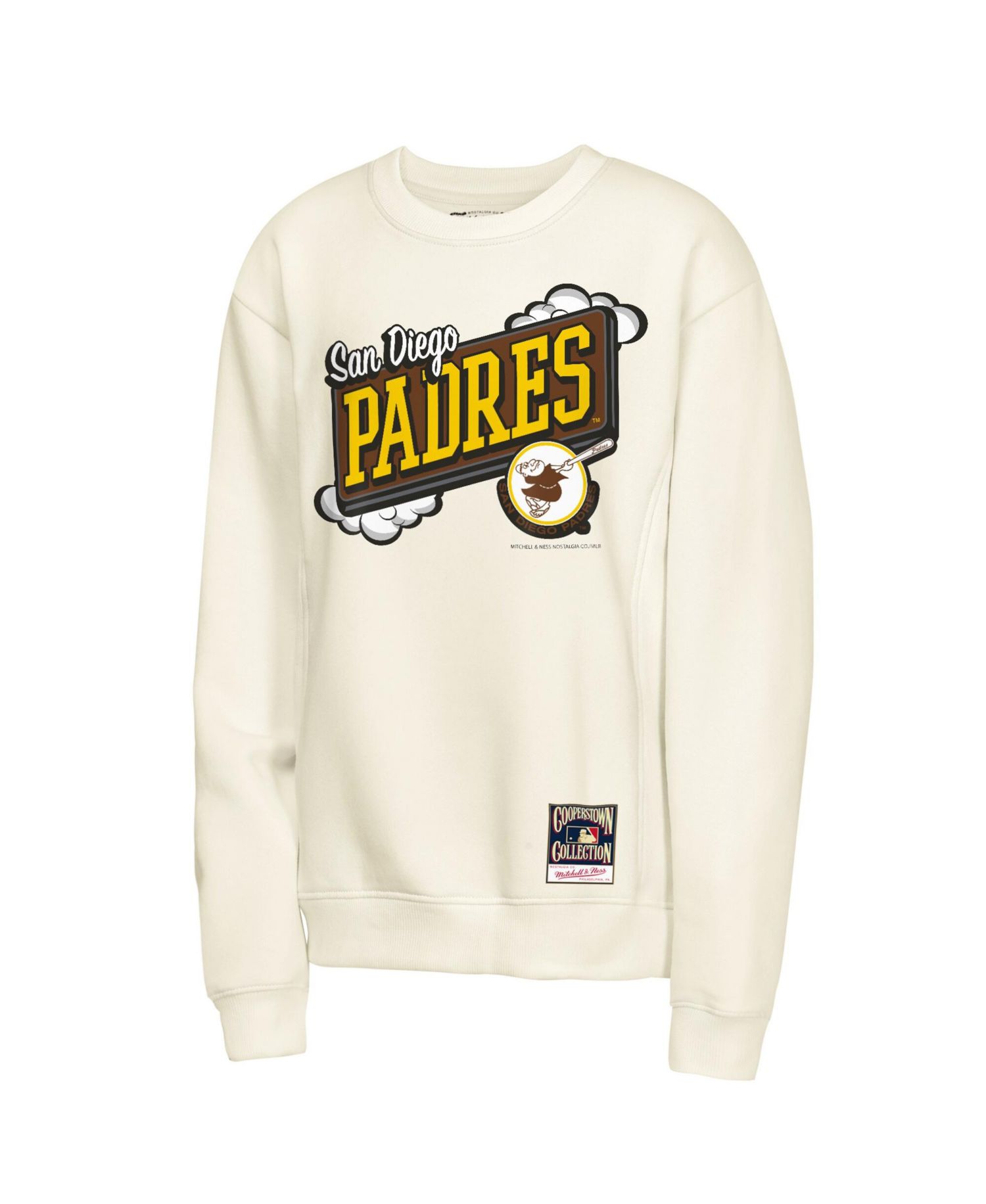 Big Boys and Girls Natural San Diego Padres Retro Billboard Sweatshirt