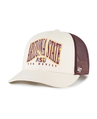 Men's Natural Arizona State Sun Devils Drawbridge Trucker Adjustable Hat