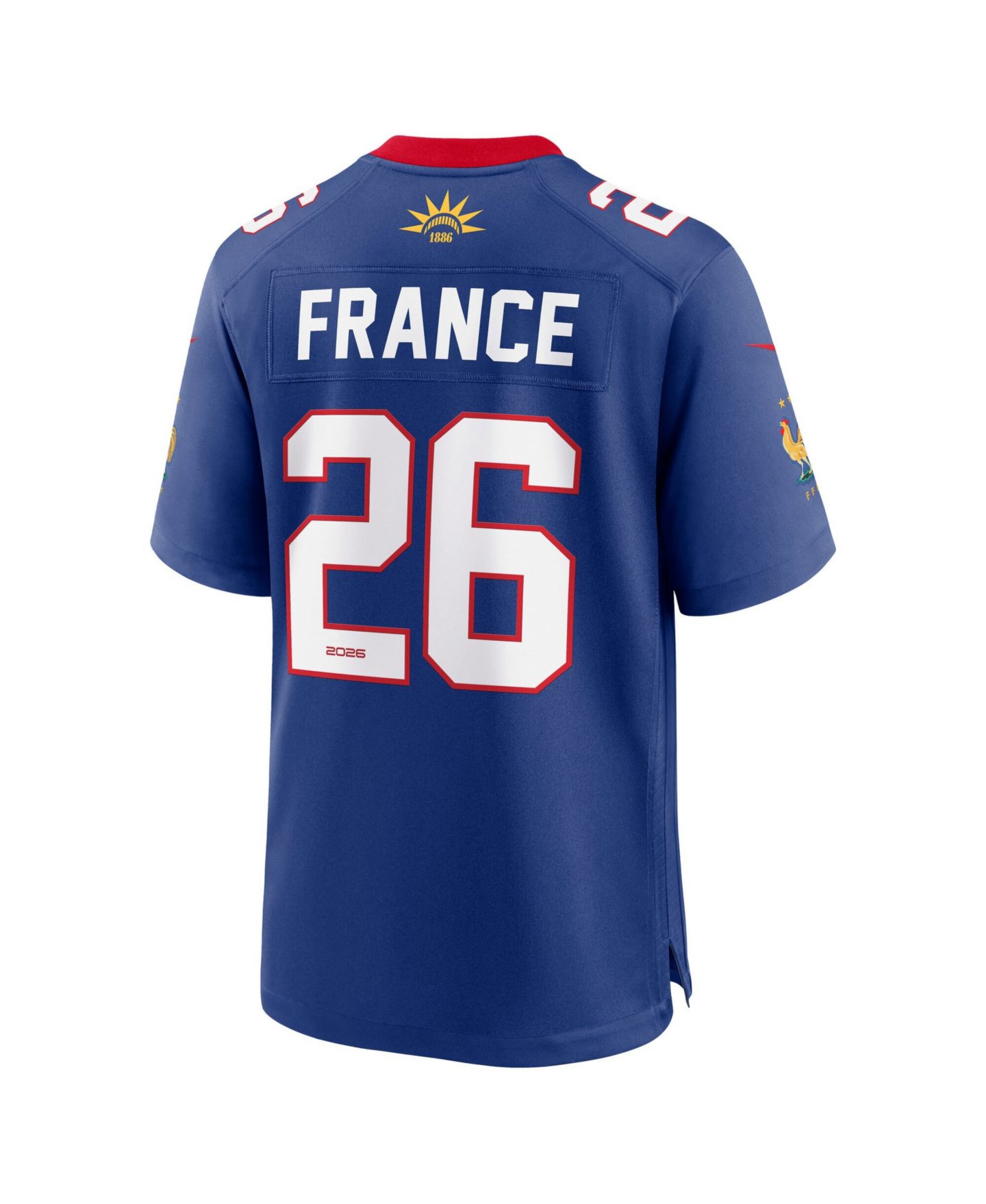 Мужской топ Nike Blue France National Team x NFL Game Jersey — фото 4