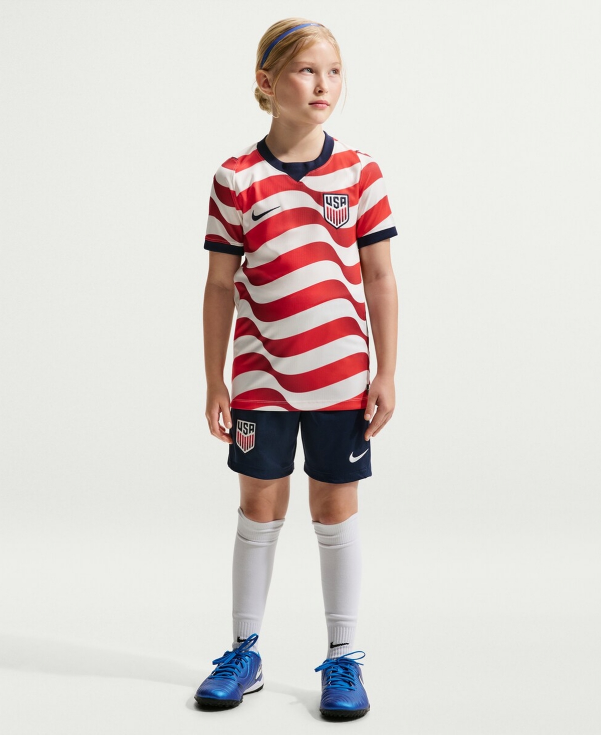Nike Big Boys and Girls Navy Usmnt 2026 Stadium Replica Shorts