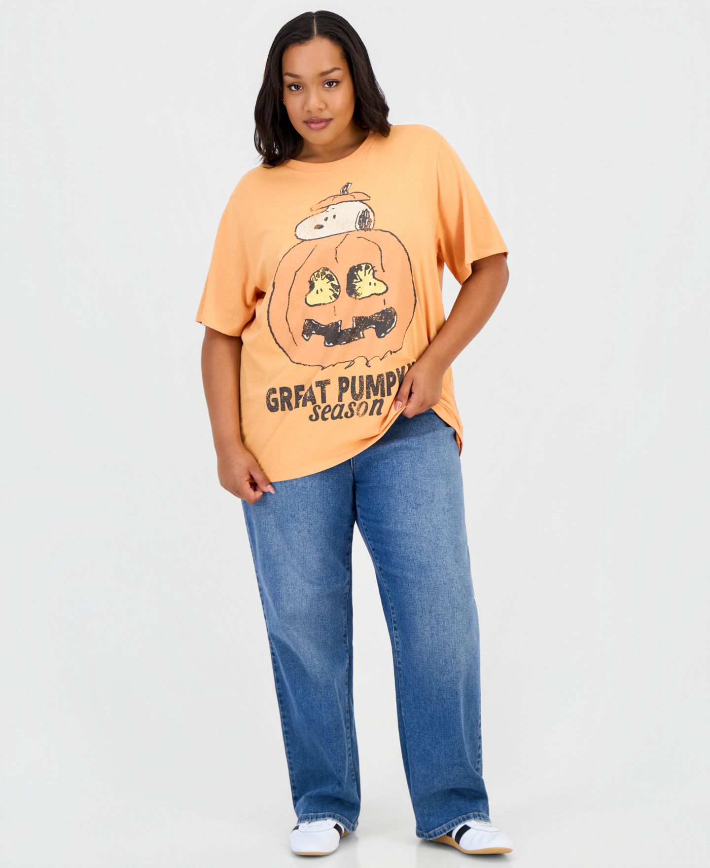 Женская футболка Grayson Threads, The Label Trendy Plus Size Great Pumpkin Season Graphic, цвет: Оранжевый — фото 2