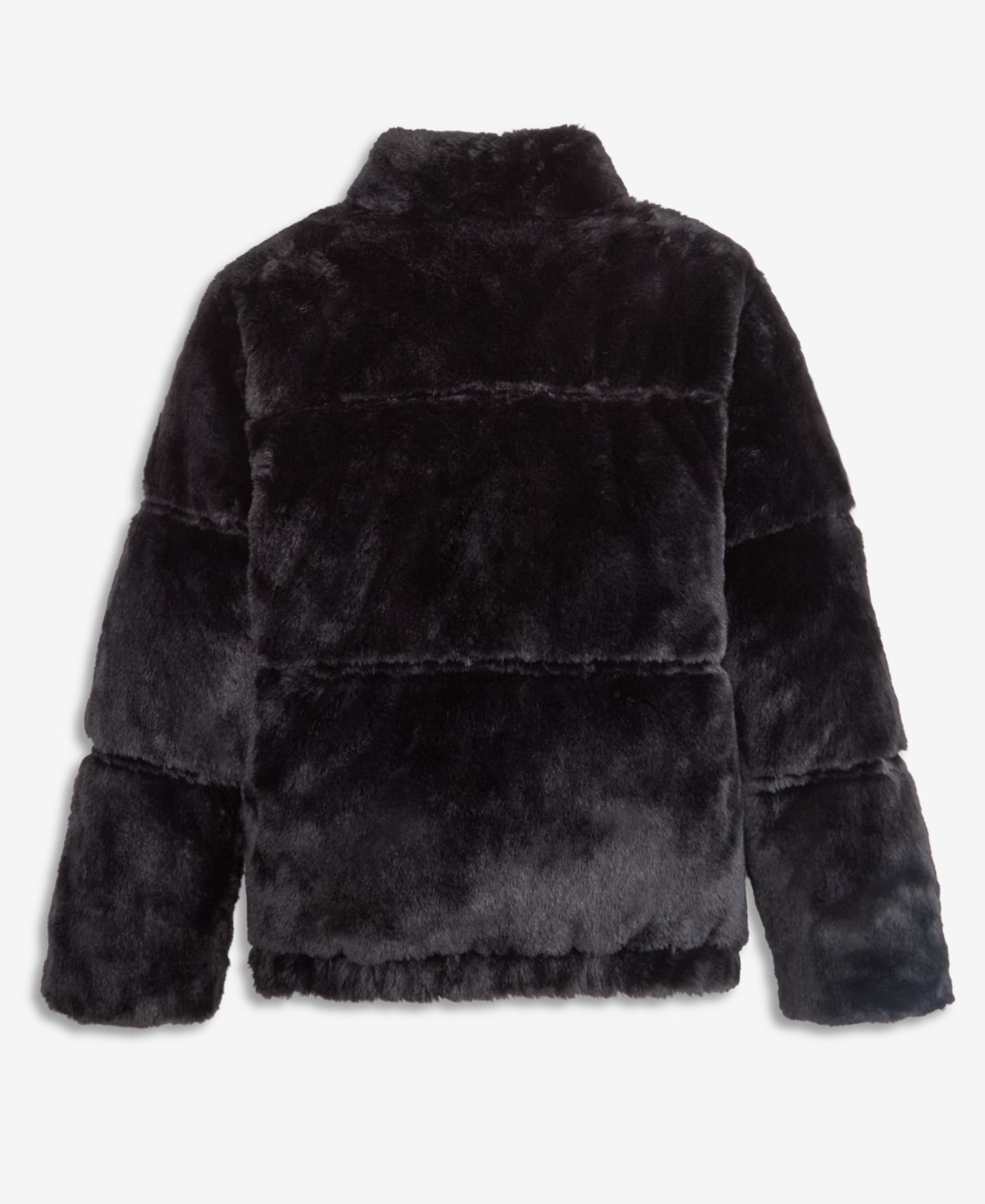 Куртка Steve Madden Faux Fur Puffer для девочек, цвет: Чёрный — фото 6