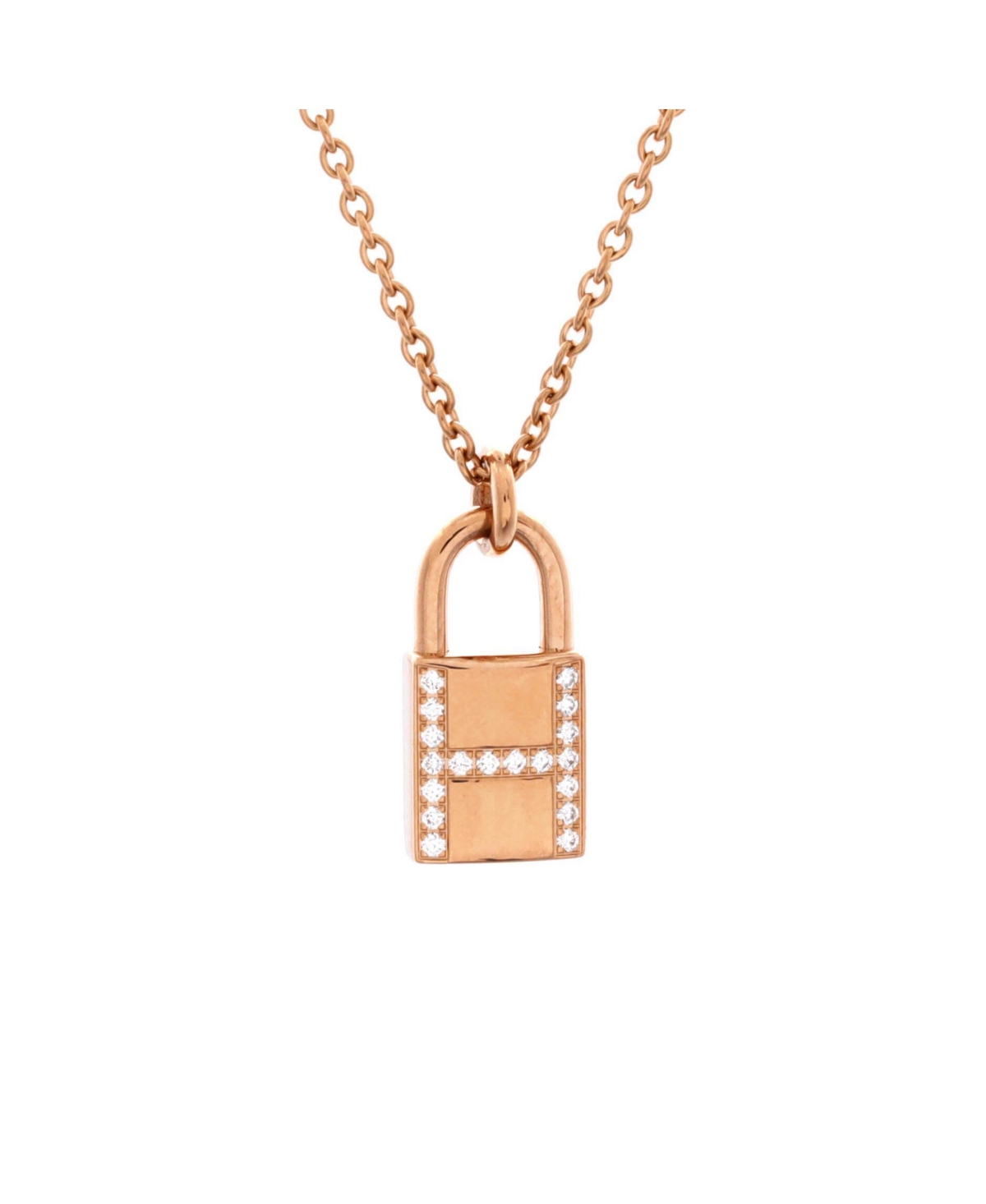 Pre-Owned HERMES Amulettes Cadenas Pendant Necklace