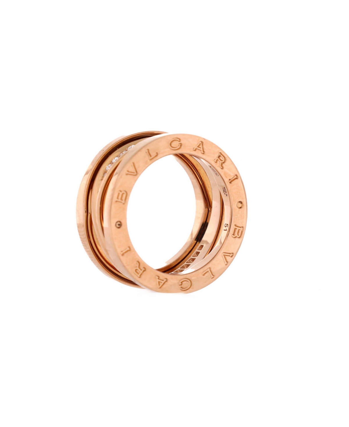 Pre-Owned Bvlgari B.Zero1 Design Legend Zaha Hadid Three Band Ring