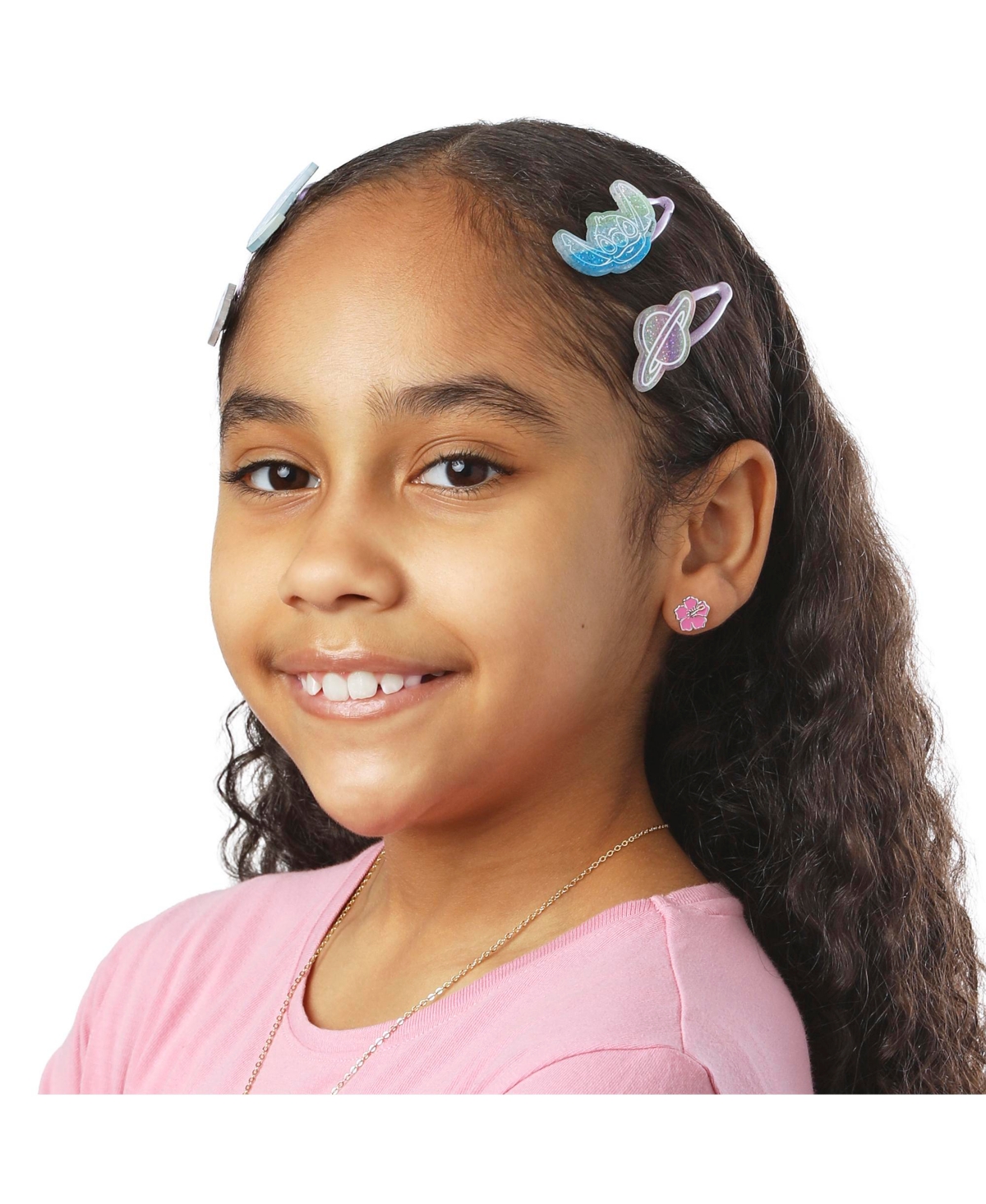 Disney Stitch Hair Clip 8-Piece Set Official License, Snap Back Clips for Hair, Lilo and Stitch Accessories, Small Gifts