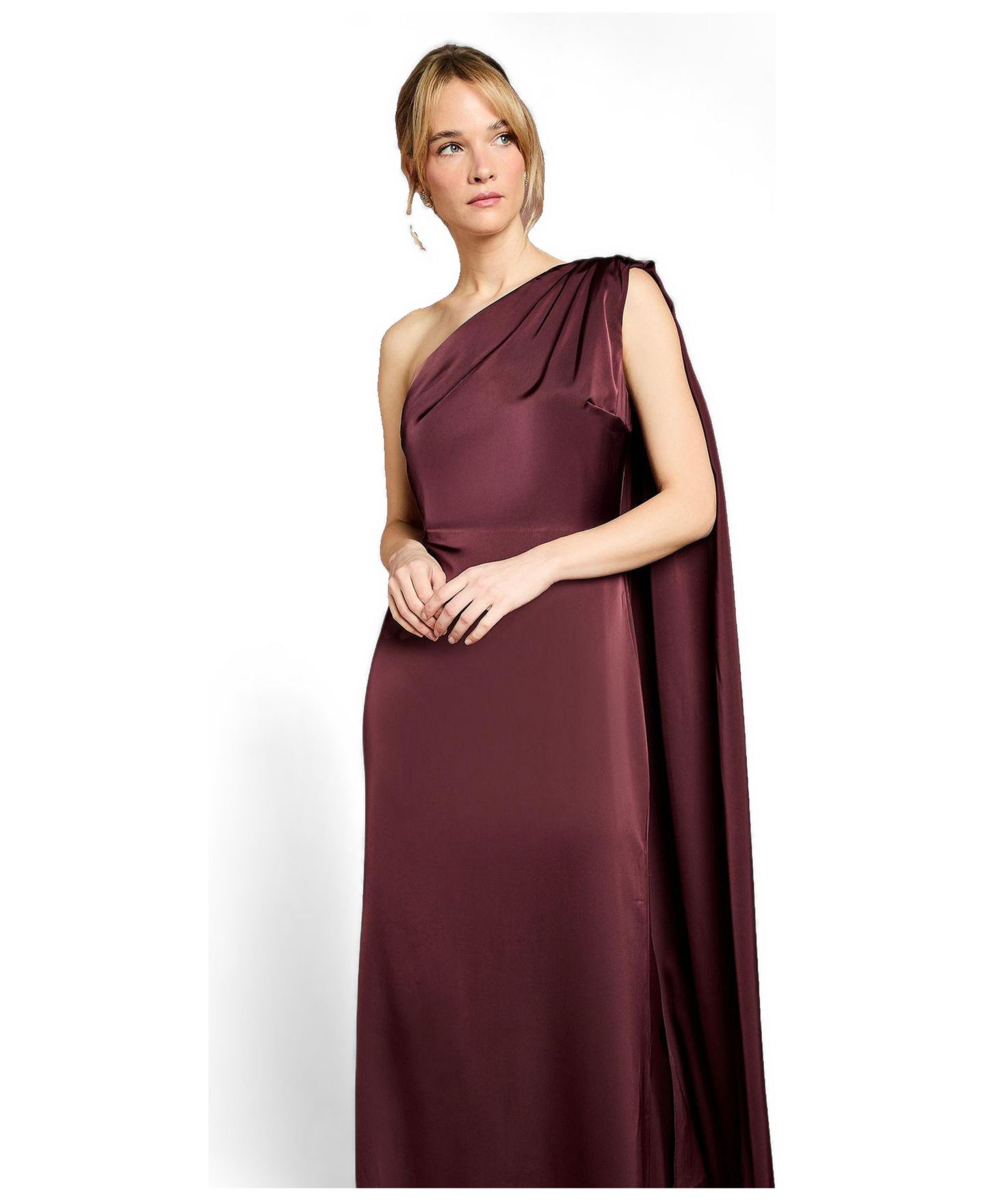 Женское платье Coast One Shoulder Maxi, цвет: Тёмно-коричневый — фото 2