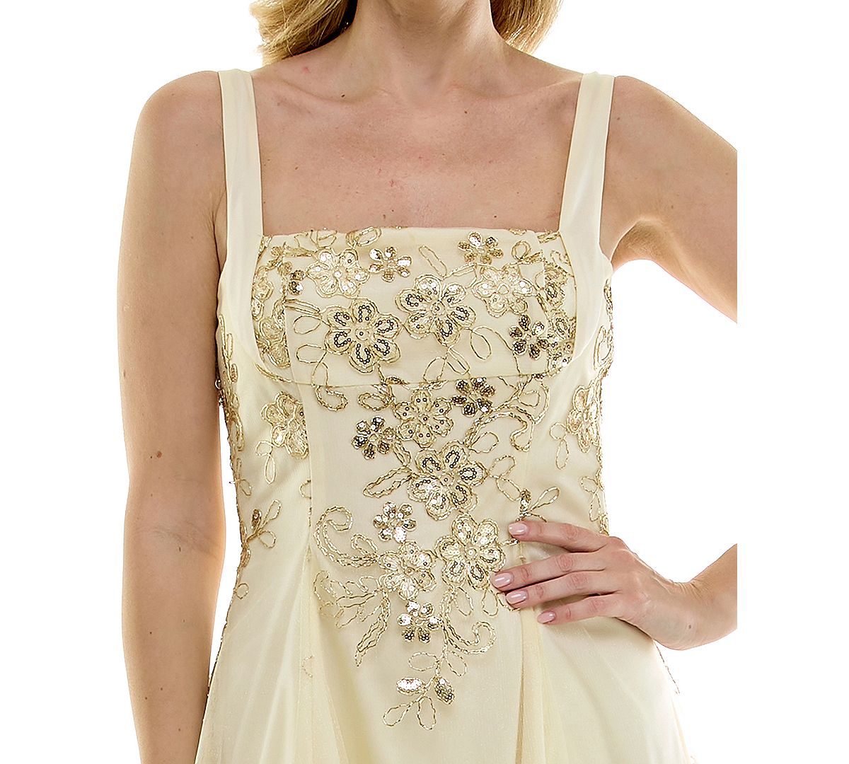 RARE Juniors' Embellished Square Neck Tieback Mini Dress view 4 — MAYCSS fashion products