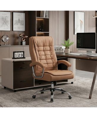 Executive High Back PU Leather Ergonomic Office Chair