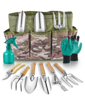 Gardening Tool Set Heavy Duty Organizer Gloves Rust-proof Camouflage