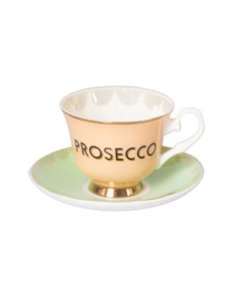 Prosecco 2-Piece Teacup and Saucer Set