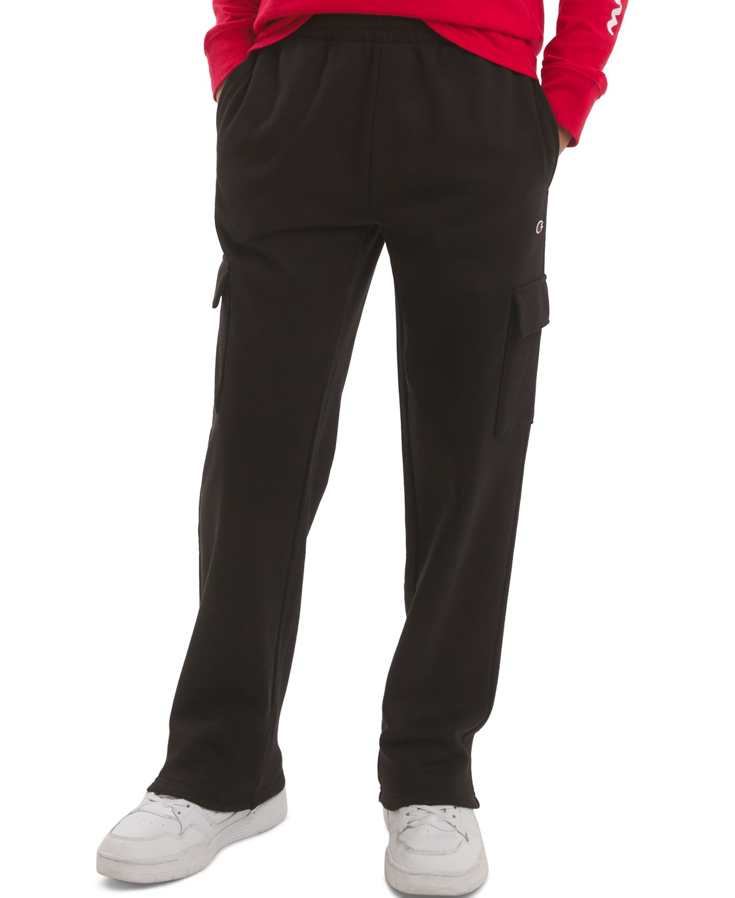 Брюки Champion Straight Leg Cargo Pants для мальчиков, цвет: Чёрный оникс — фото 2