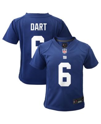 Preschool Jaxson Dart Royal New York Giants Team Game Jersey