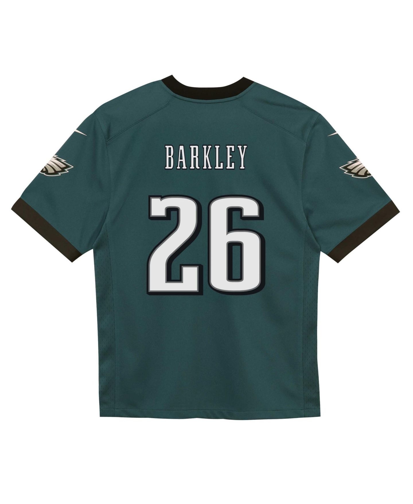 Детское джерси Nike Saquon Barkley Philadelphia Eagles Team Game, Midnight Green — фото 2