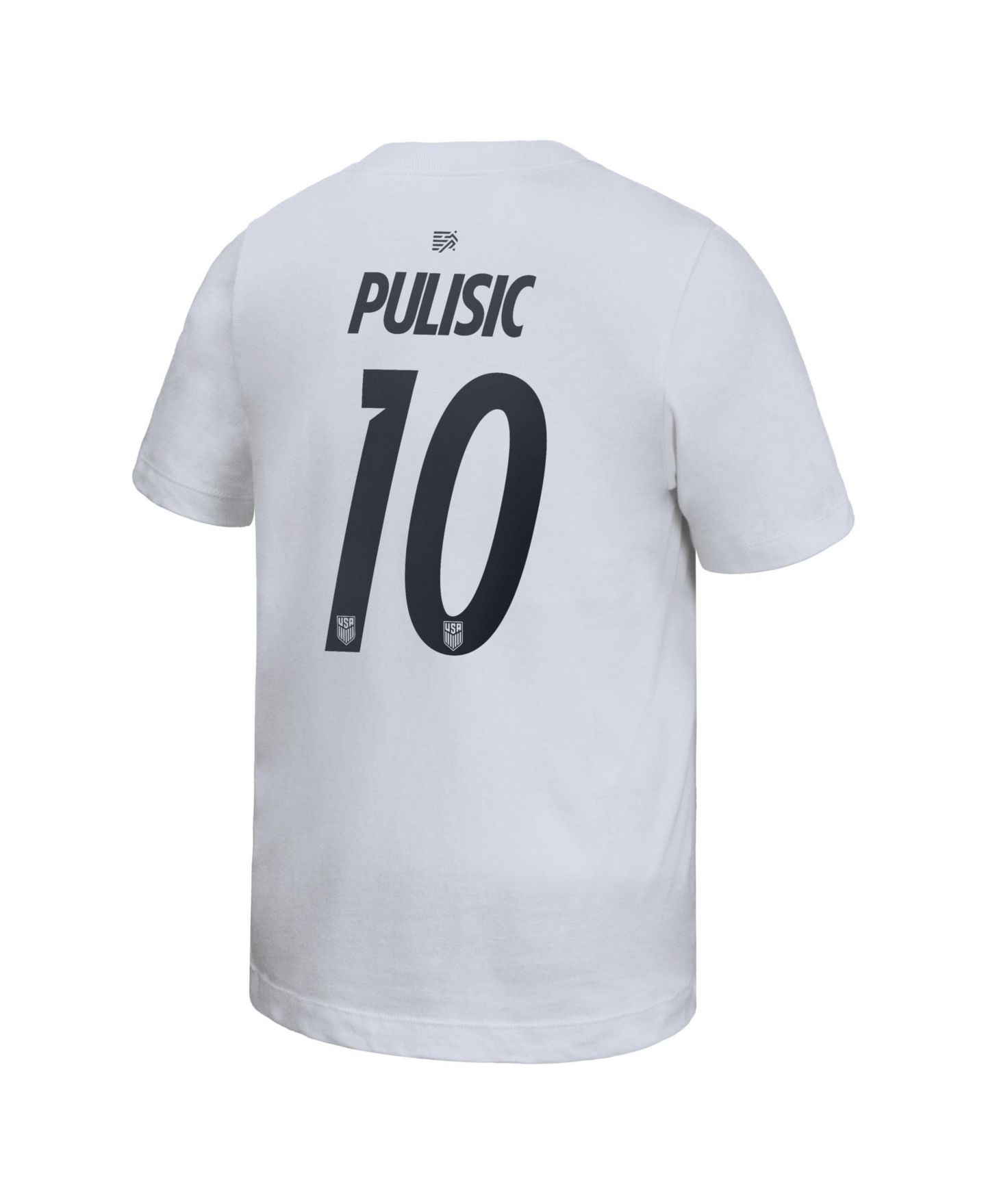 Детская футболка Nike Christian Pulisic White Usmnt Home Player Name & Number — фото 2