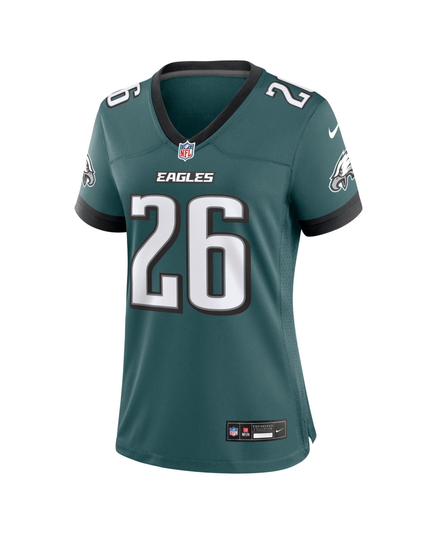 Женский топ Nike Saquon Barkley Midnight Green Philadelphia Eagles Team Game Jersey — фото 3
