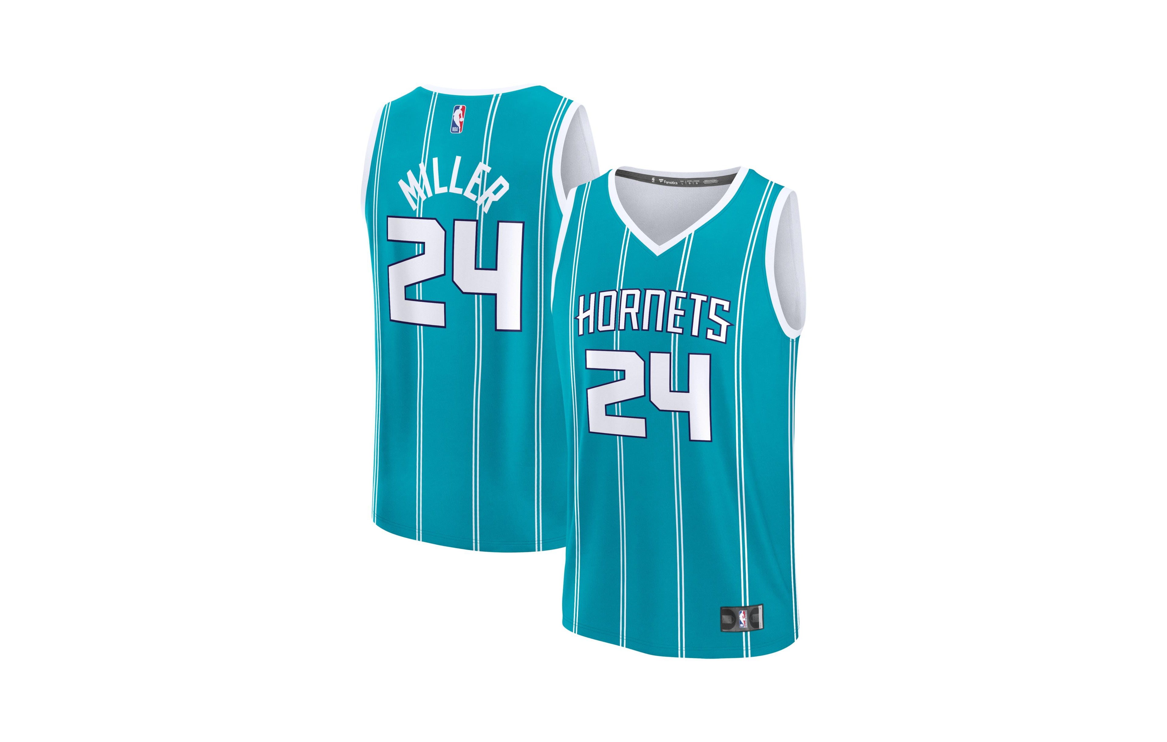 Fanatics Big Boys and Girls Brandon Miller Teal Charlotte Hornets Fast Break Replica Jersey