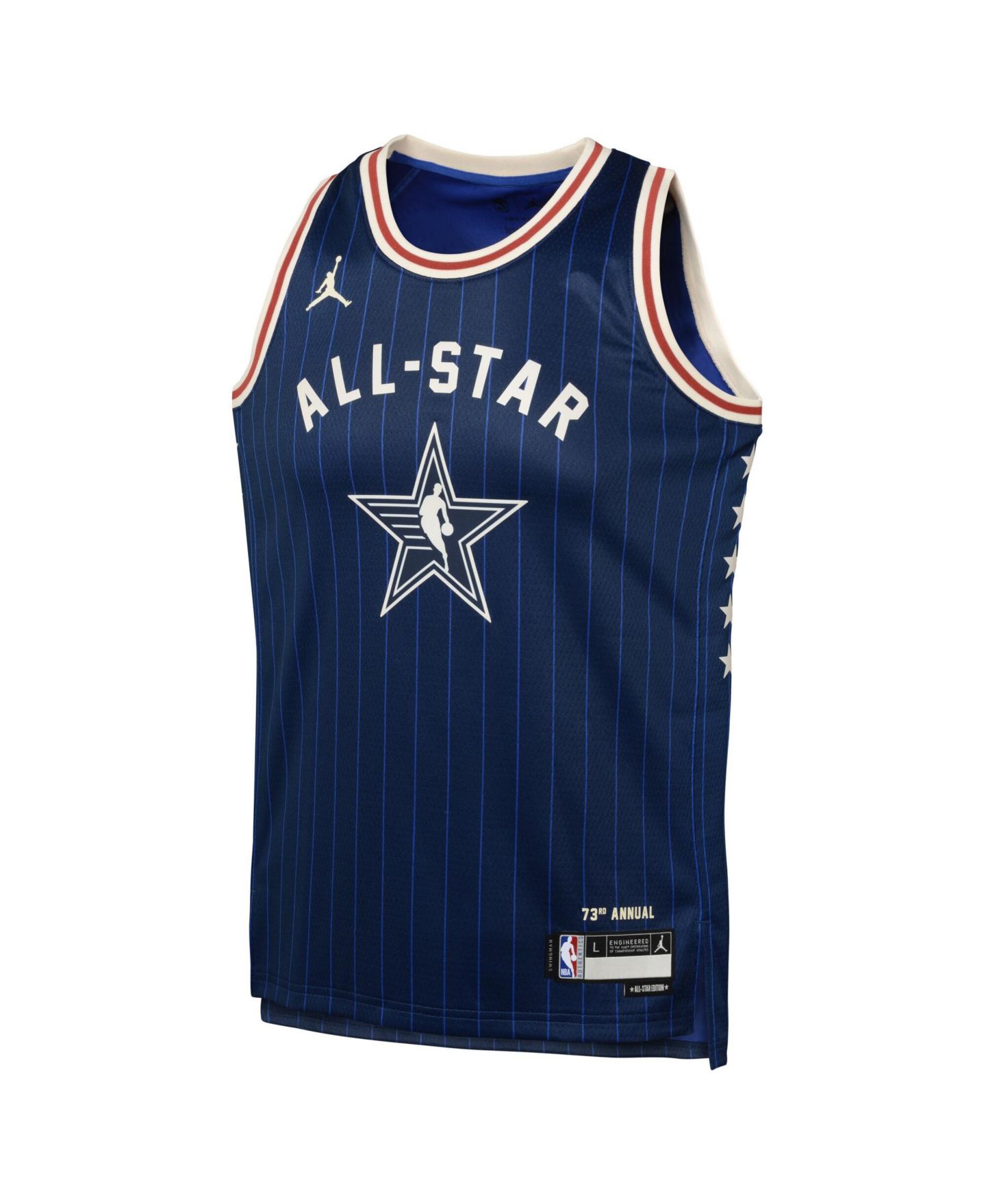 Детское джерси Jordan LeBron James 2024 NBA All-Star Game Swingman, цвет тёмно-синий — фото 3