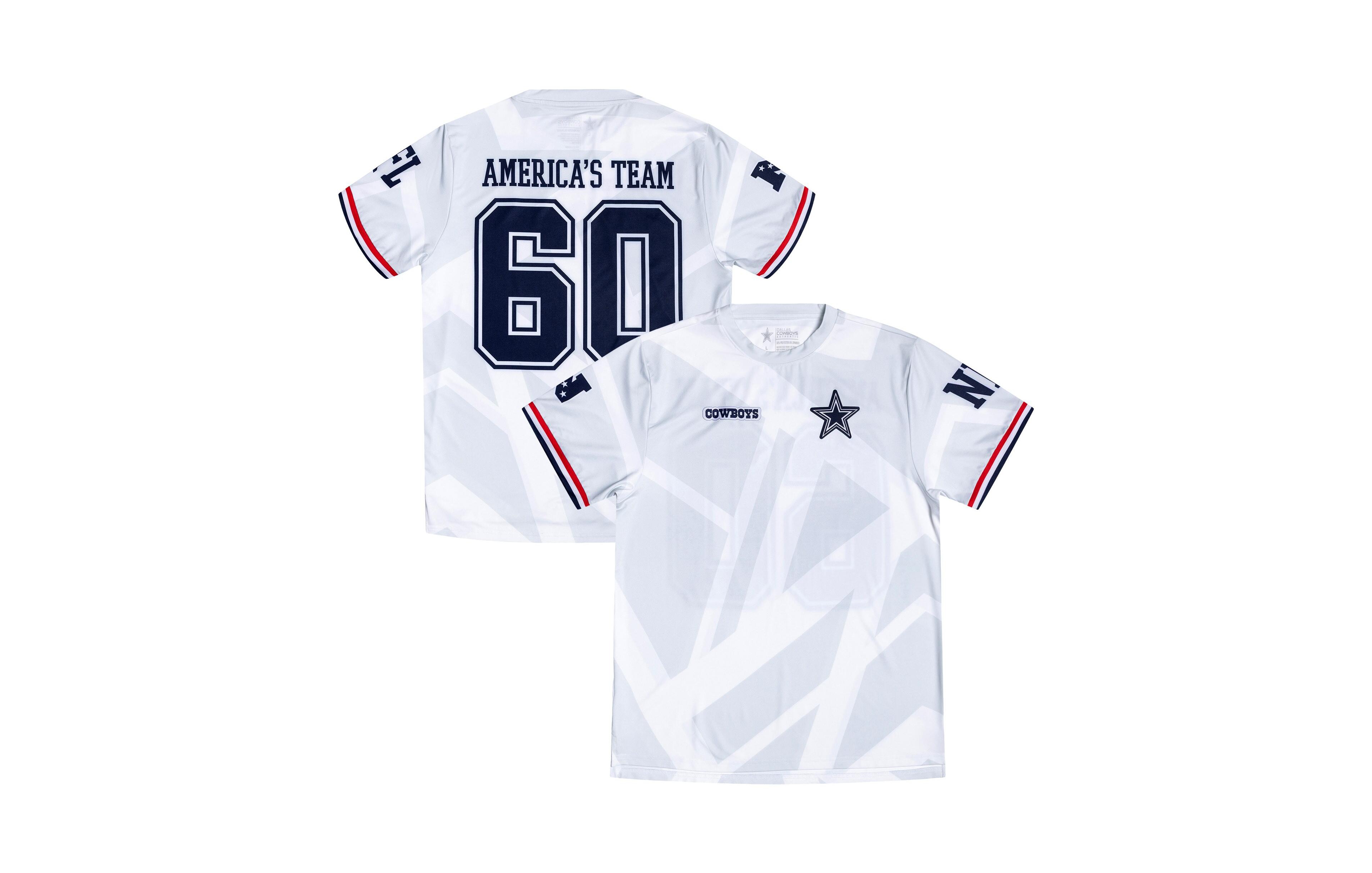Dallas Cowboys Merchandise Men's Gray America's Team Fashion Soccer T-Shirt