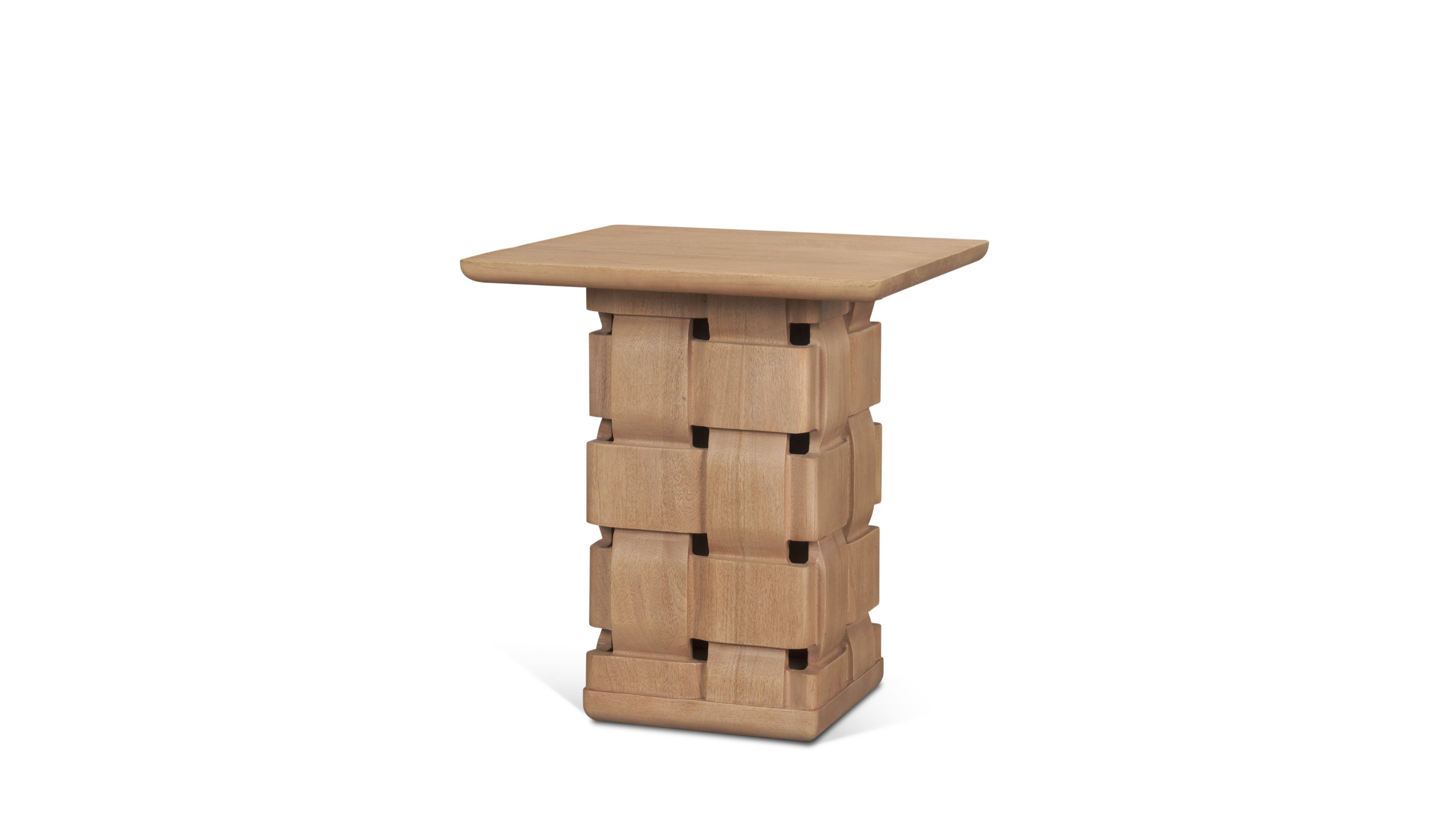 Mercana Trellyn 20" Wood Square Accent Table