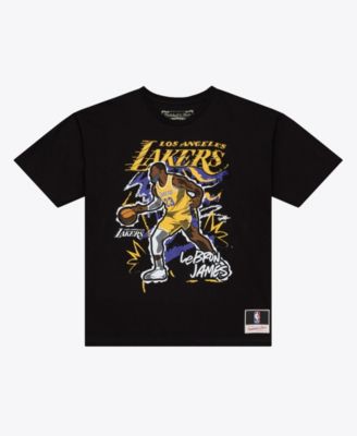 Men's LeBron James Black Los Angeles Lakers Chalked Up T-Shirt