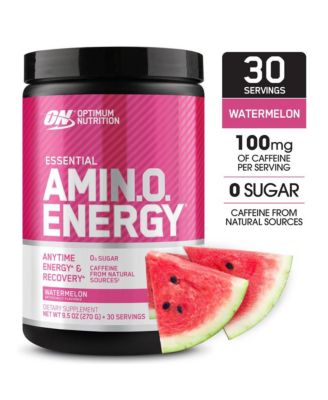 Amino Energy - Pre Workout with Tea, BCAA, Amino Acids, Keto Friendly, Coffee Extract, Watermelon, 30 Servings
