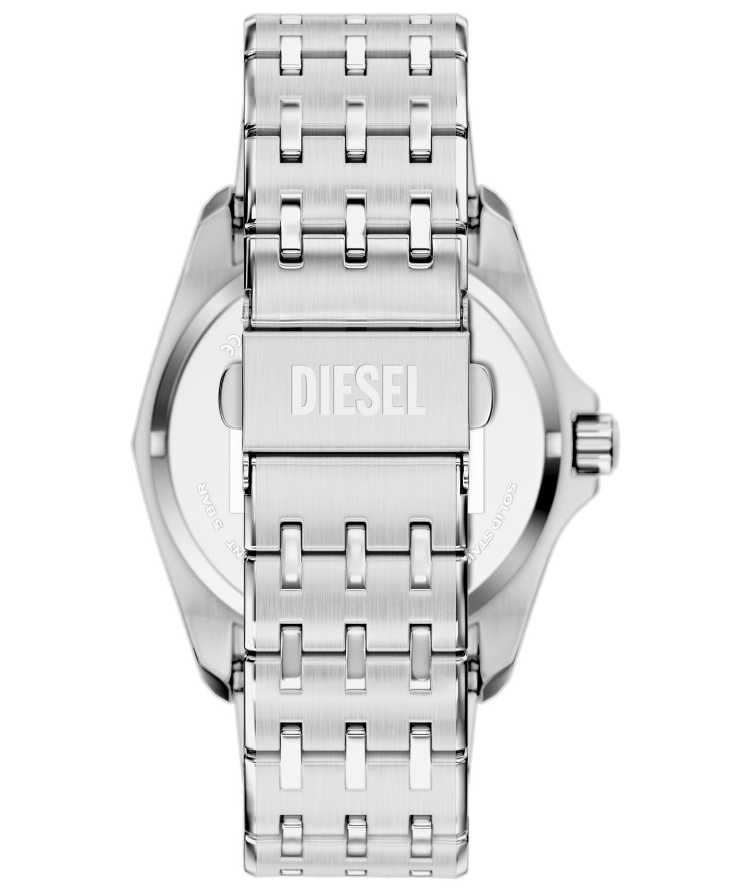 Мужские часы Diesel Stinger Quartz Silver Stainless Steel 44mm — фото 3