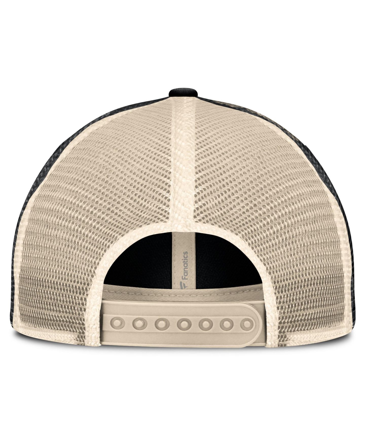 Мужская кепка Fanatics Black/Natural Anaheim Ducks Rival Trucker Adjustable Hat — фото 3