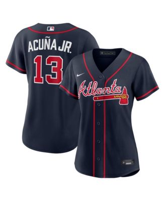 Women's Ronald Acu&ntilde;a Jr. Navy Atlanta Braves Alternate Replica Jersey