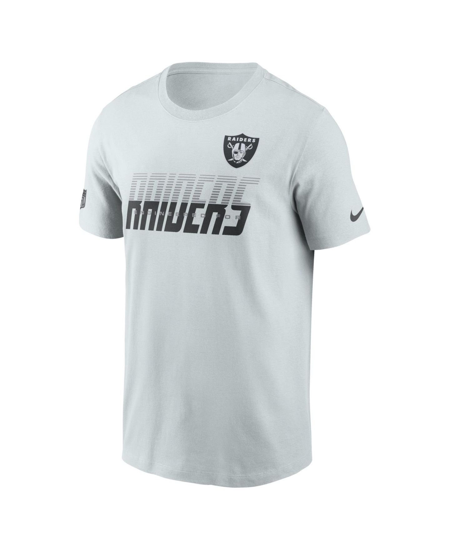 Мужская футболка Nike Gray Las Vegas Raiders Sideline Dri-FIT — фото 2