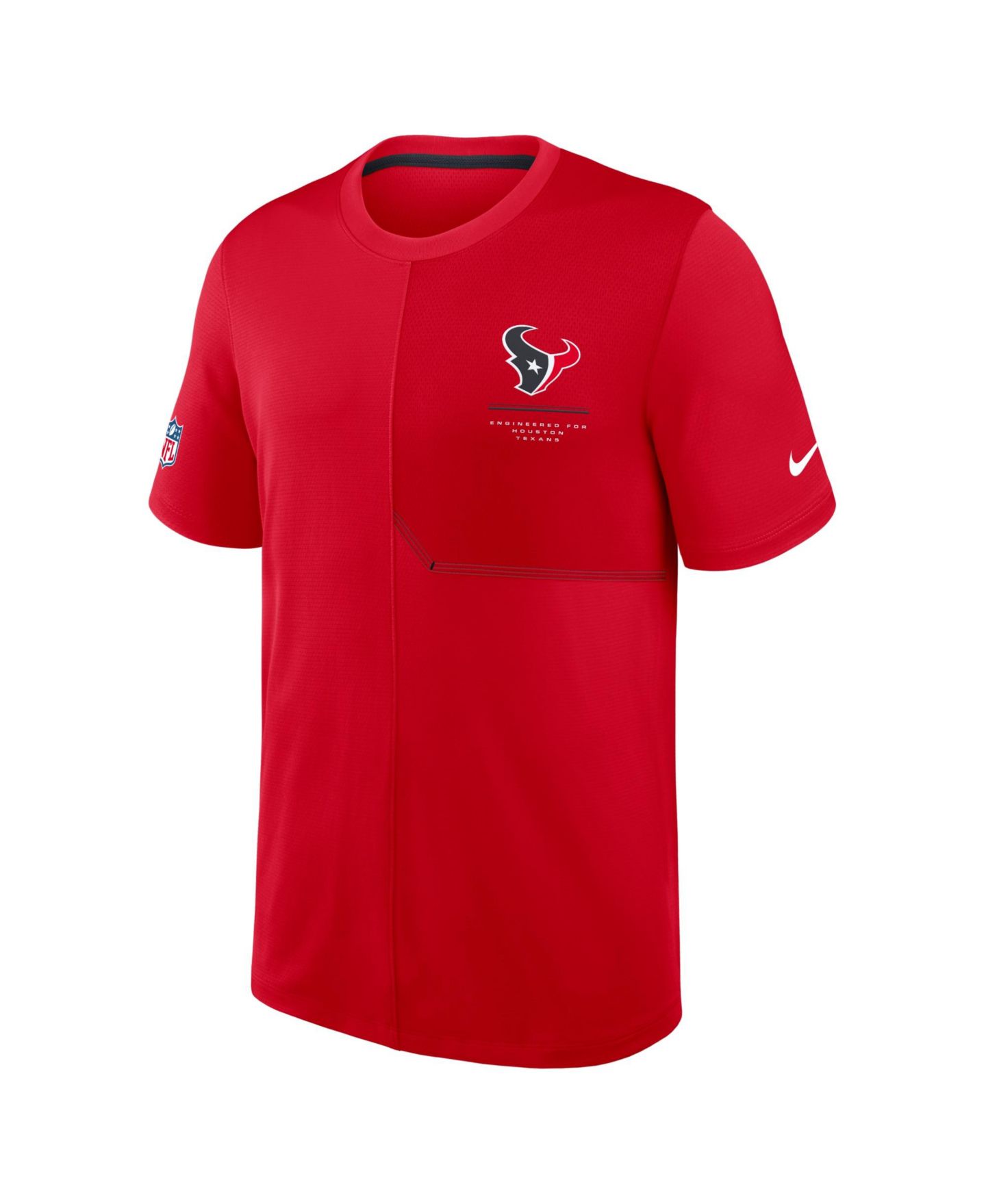Мужская футболка Nike Red Houston Texans Sideline UV Dri-FIT Coaches — фото 2