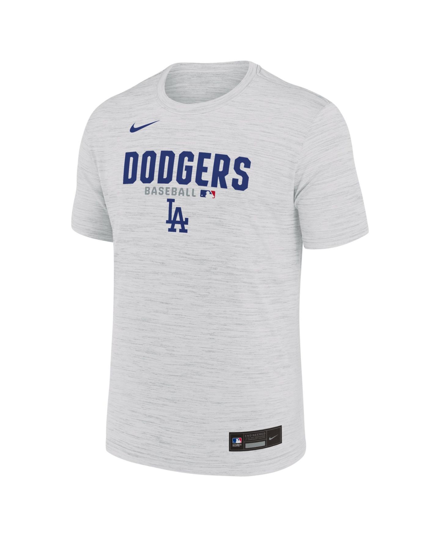 Мужская футболка Nike White Los Angeles Dodgers Authentic Collection Velocity Dri-FIT — фото 4