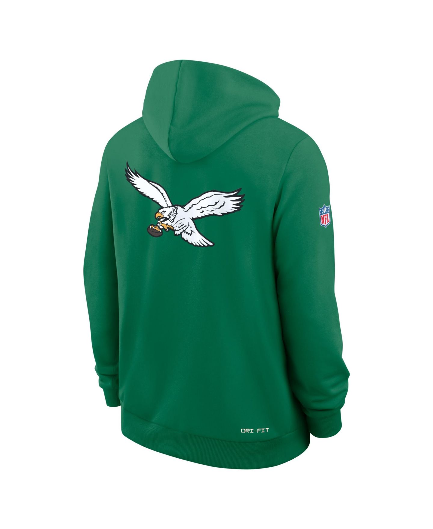 Мужское худи Nike Kelly Green Philadelphia Eagles Alt Sideline Standard Issue Dri-FIT — фото 4