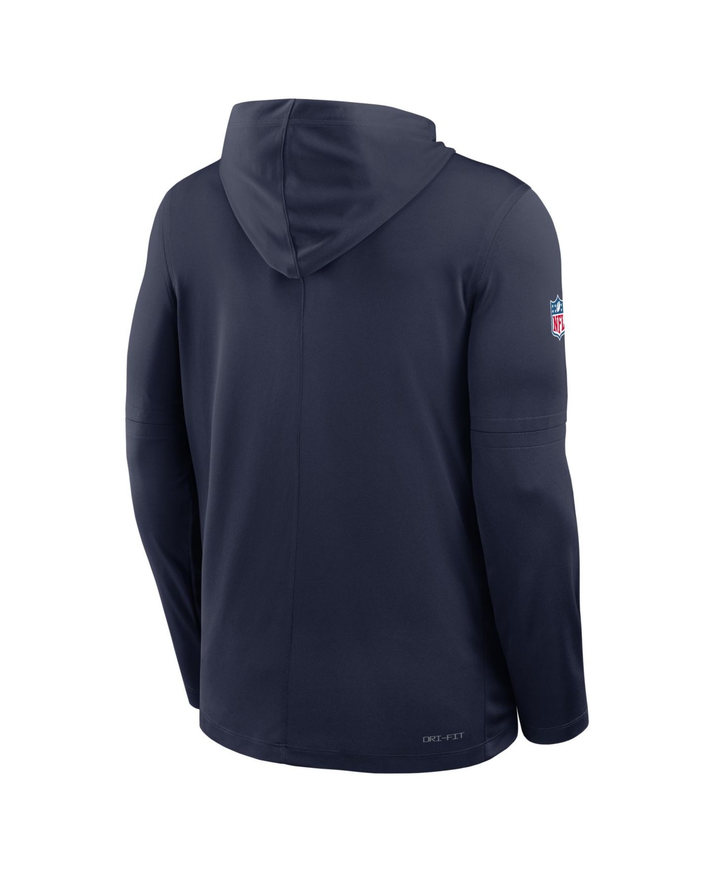 Мужская футболка Nike Navy Green Bay Packers Sideline Dri-FIT Long Sleeve Hooded — фото 3