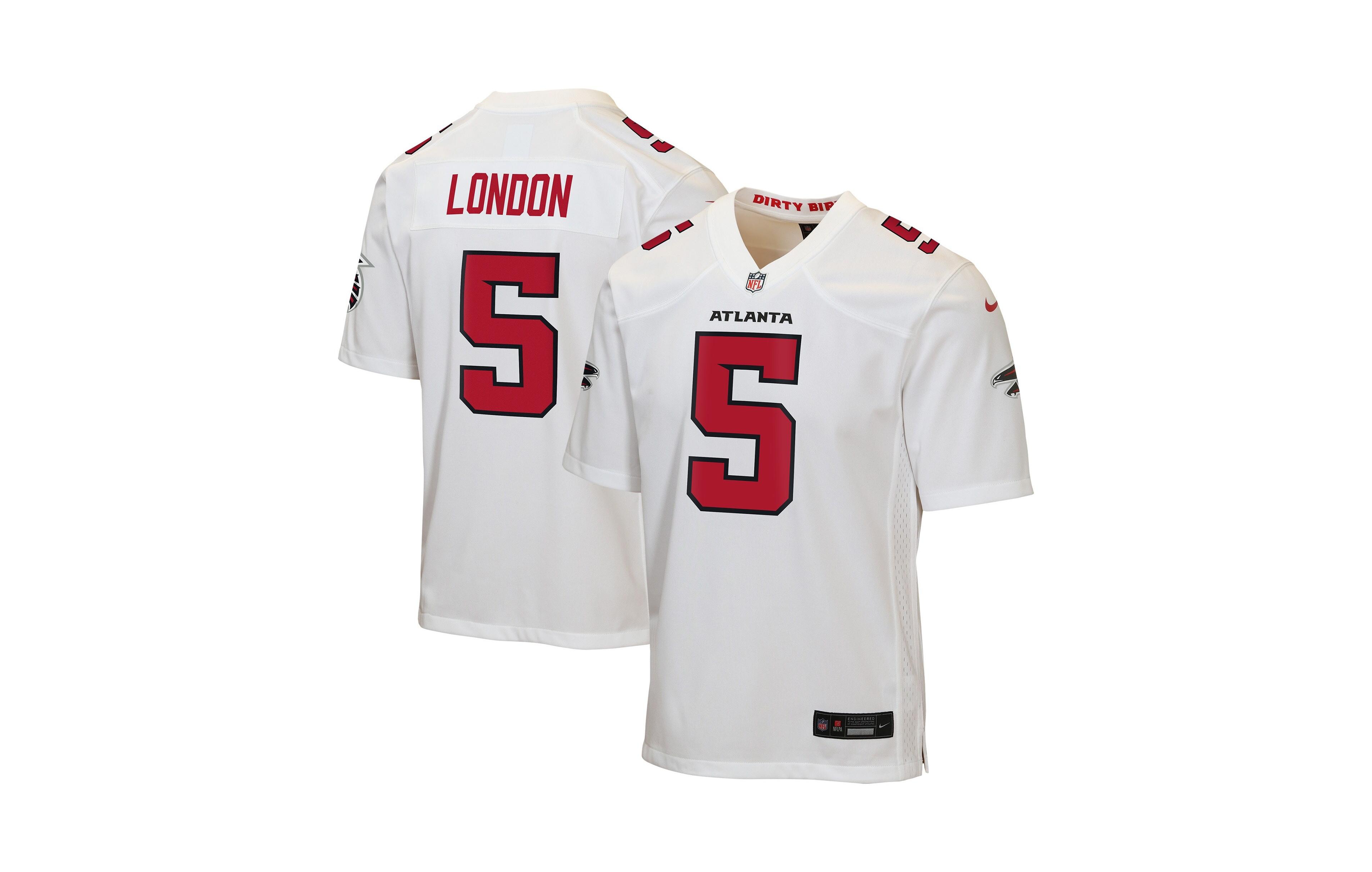 Nike Big Boys and Girls Drake London White Atlanta Falcons Game Jersey