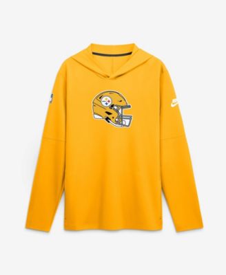 Men's Gold Pittsburgh Steelers Sideline Dri-FIT Long Sleeve Hoodie