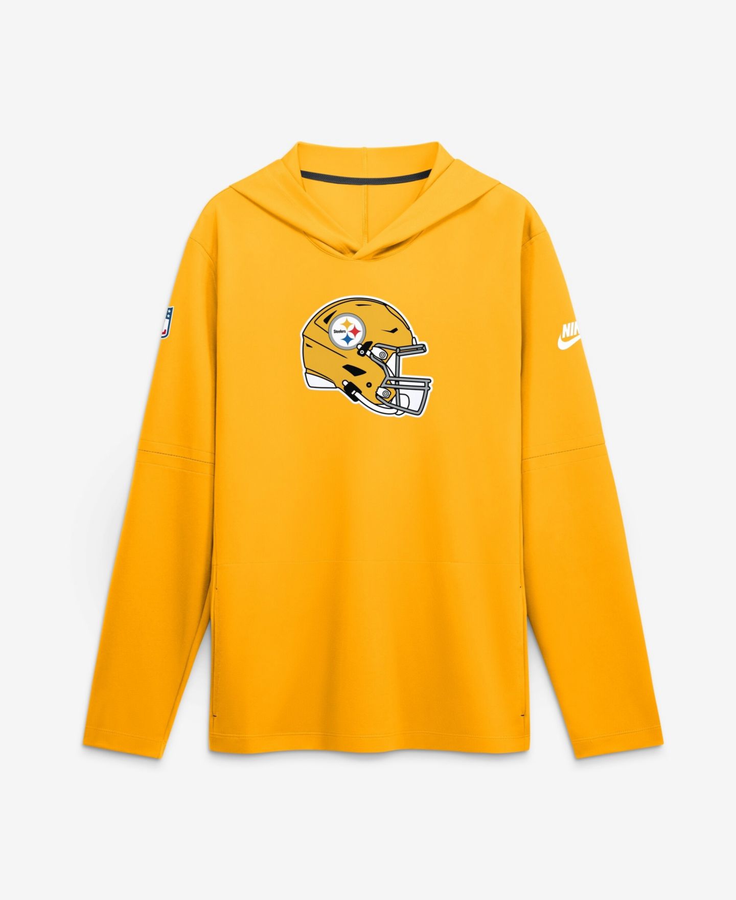 Мужское худи Nike Gold Pittsburgh Steelers Sideline Dri-FIT Long Sleeve — фото 1