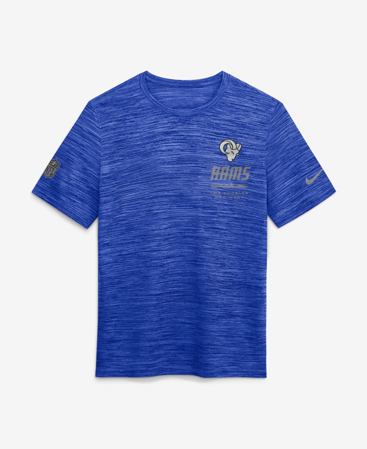 Nike Men's Royal Los Angeles Rams Sideline Double Covered Dri-fit Velocity T-Shirt