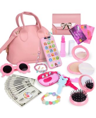 25-piece Play Purse Kids Handbag Makeup Set Accessories Toys