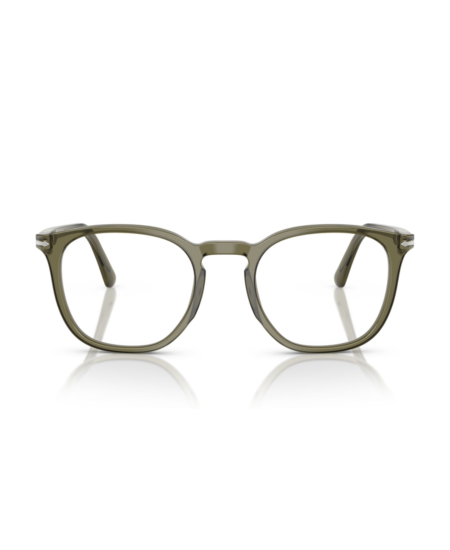 Очки Persol Unisex Eyeglasses, PO3318V, цвет: Оливковый прозрачный зелёный — фото 2