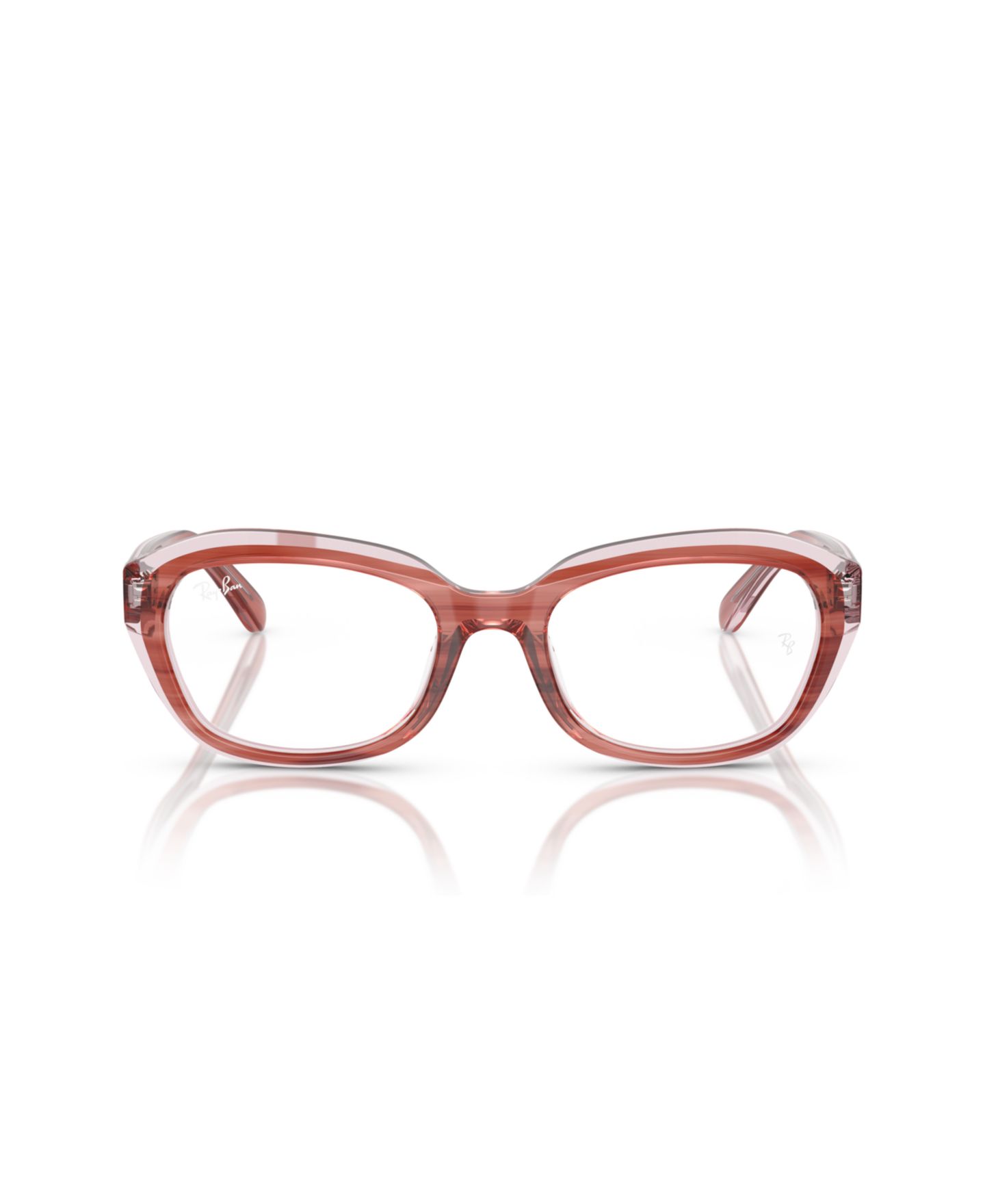 Женские очки Ray-Ban Jr Child Eyeglasses, RB1636, цвет: Розовый прозрачный розовый — фото 2