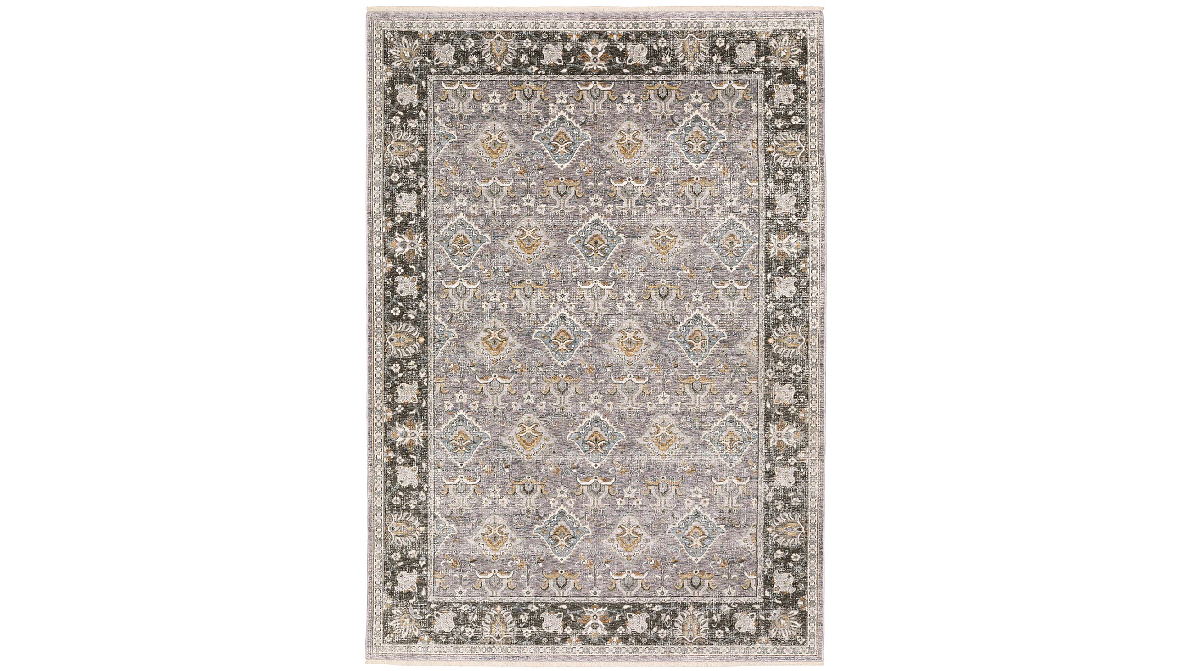 Oriental Weavers Maharaja 91E Gray and Blue 3'3" x 5' Area Rug