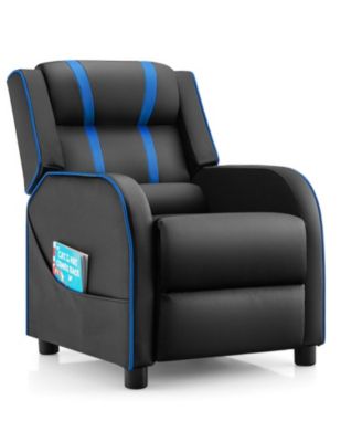 Kids Recliner Chair with Side Pockets and Footrest