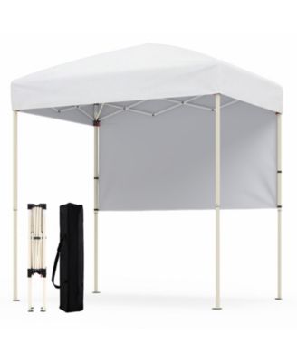6 x 4 Feet Pop-Up Canopy Tent with Half Sidewall Sun Shelter