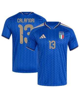Men's Riccardo Calafiori Blue Italy National Team 2026 Home Replica Jersey