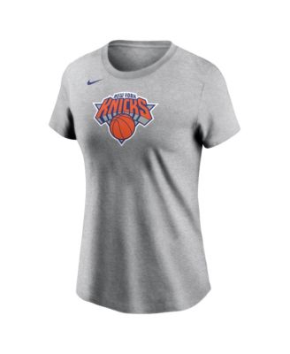 Women's Gray New York Knicks Core T-Shirt