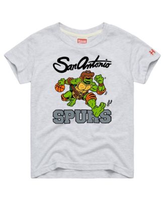 Big Boys and Girls Ash TMNT Michelangelo x San Antonio Spurs T-Shirt