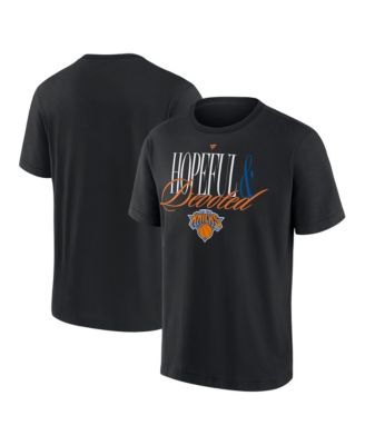 Men's Black New York Knicks Devoted Heavyweight T-Shirt