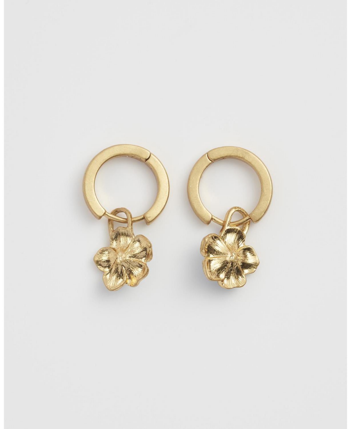 Fable England Flower Huggie Earrings