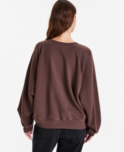 And Now This NEW! Women's Cotton Graphic Fleece Sweatshirt